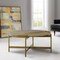 Armen Living Dua Gray Concrete Coffee Table with Antique Brass LCDUCOCC - alternate 4
